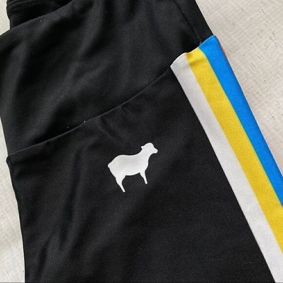 Goldsheep black striped “M” leggings - Picture 2 of 8